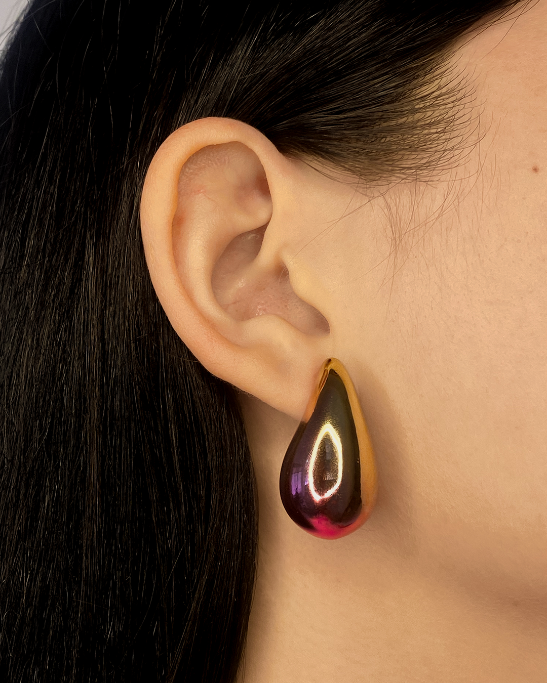 Set de collar y accesorios incluye caja con rosas enchapado en oro 18k acero inoxidable