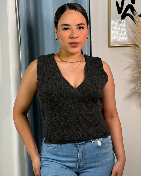 blusa tejido cruzada