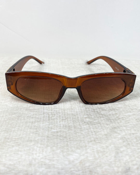 Gafas de sol de dama con detalle dorado