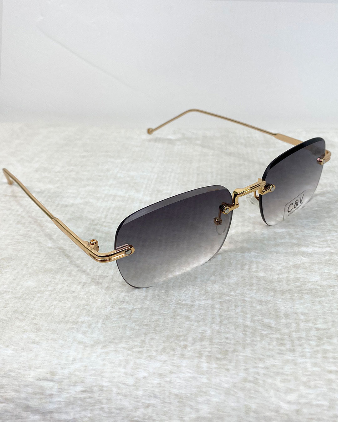 Gafas de sol cuadradas sin marco de metal