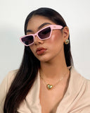 Gafas retro con detalle dorado