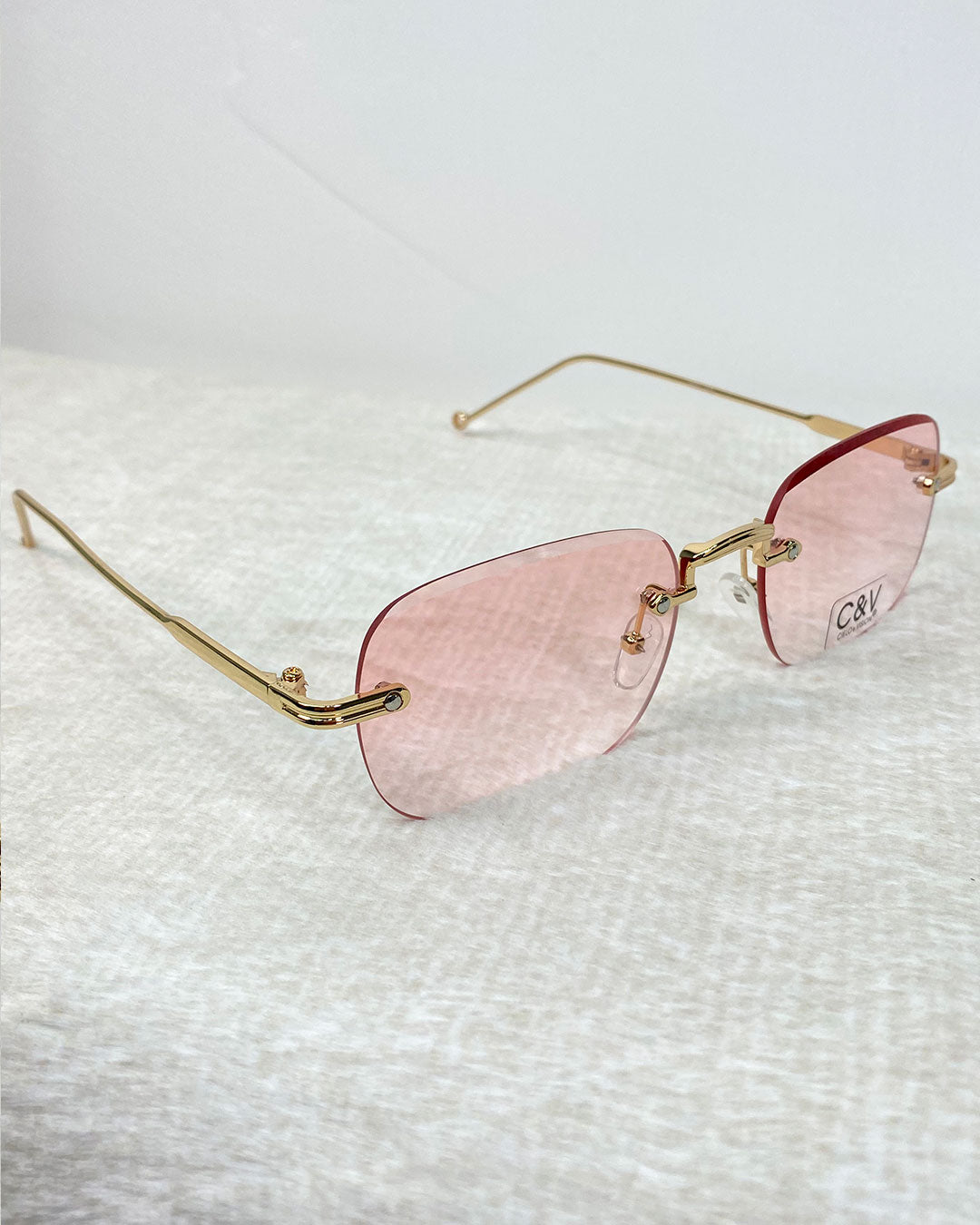 Gafas de sol cuadradas sin marco de metal