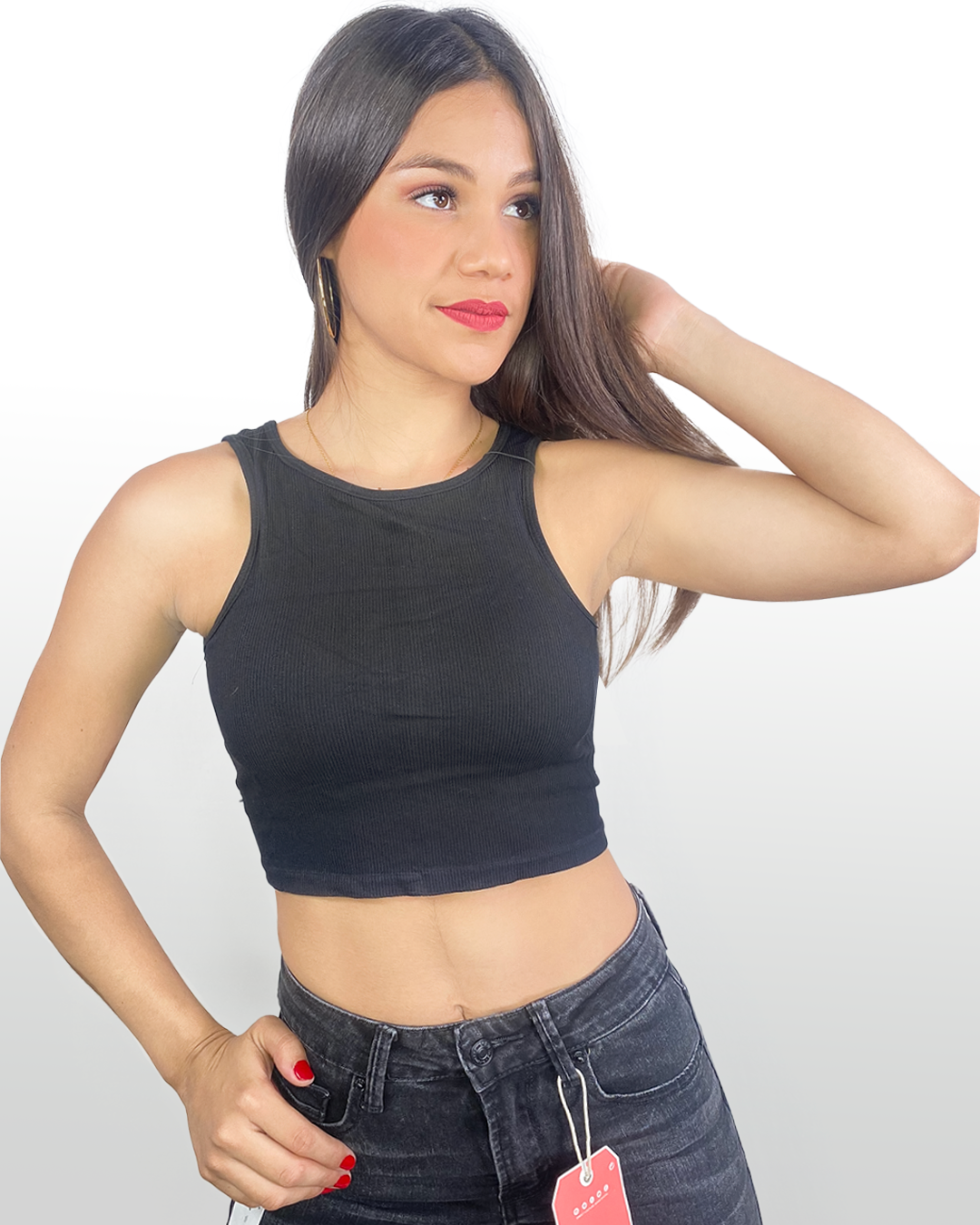 Crops tops con descote