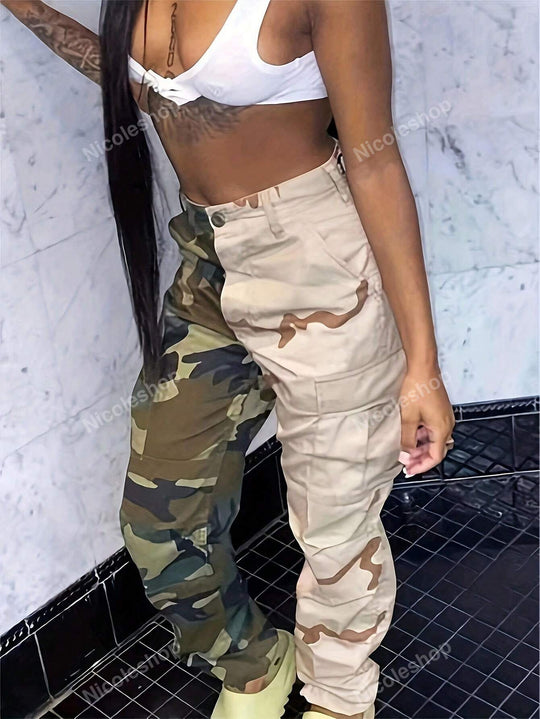 Pantalon camuflajeado talla plus