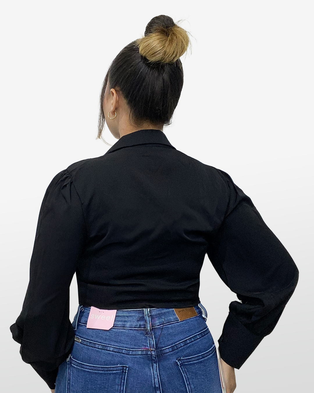 Camisa manga bombacha