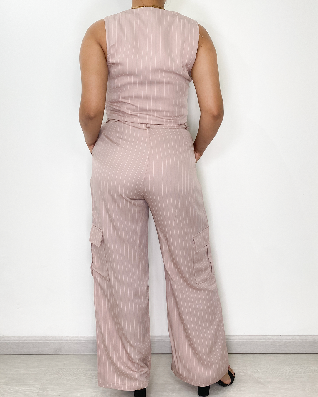 Conjunto de vestir diseño de rayas