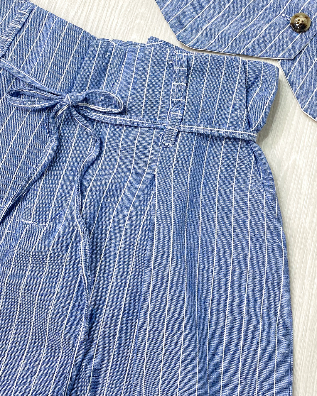 Conjunto Top Bandeau y Pantalón Palazzo