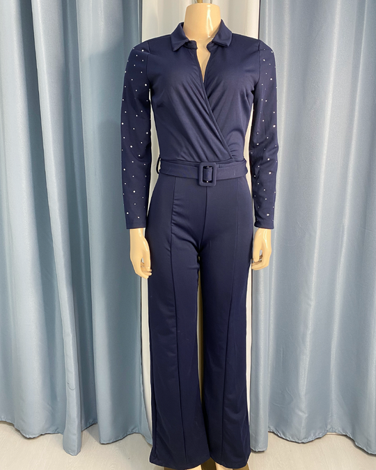 Enterizo largo con brillantes