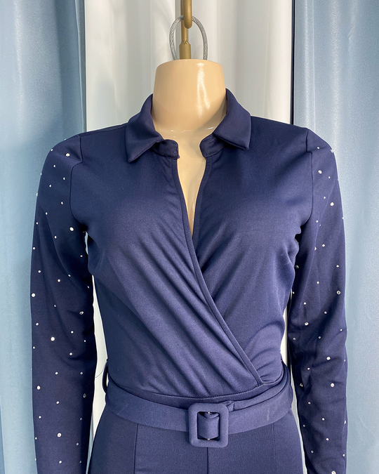 Enterizo largo con brillantes