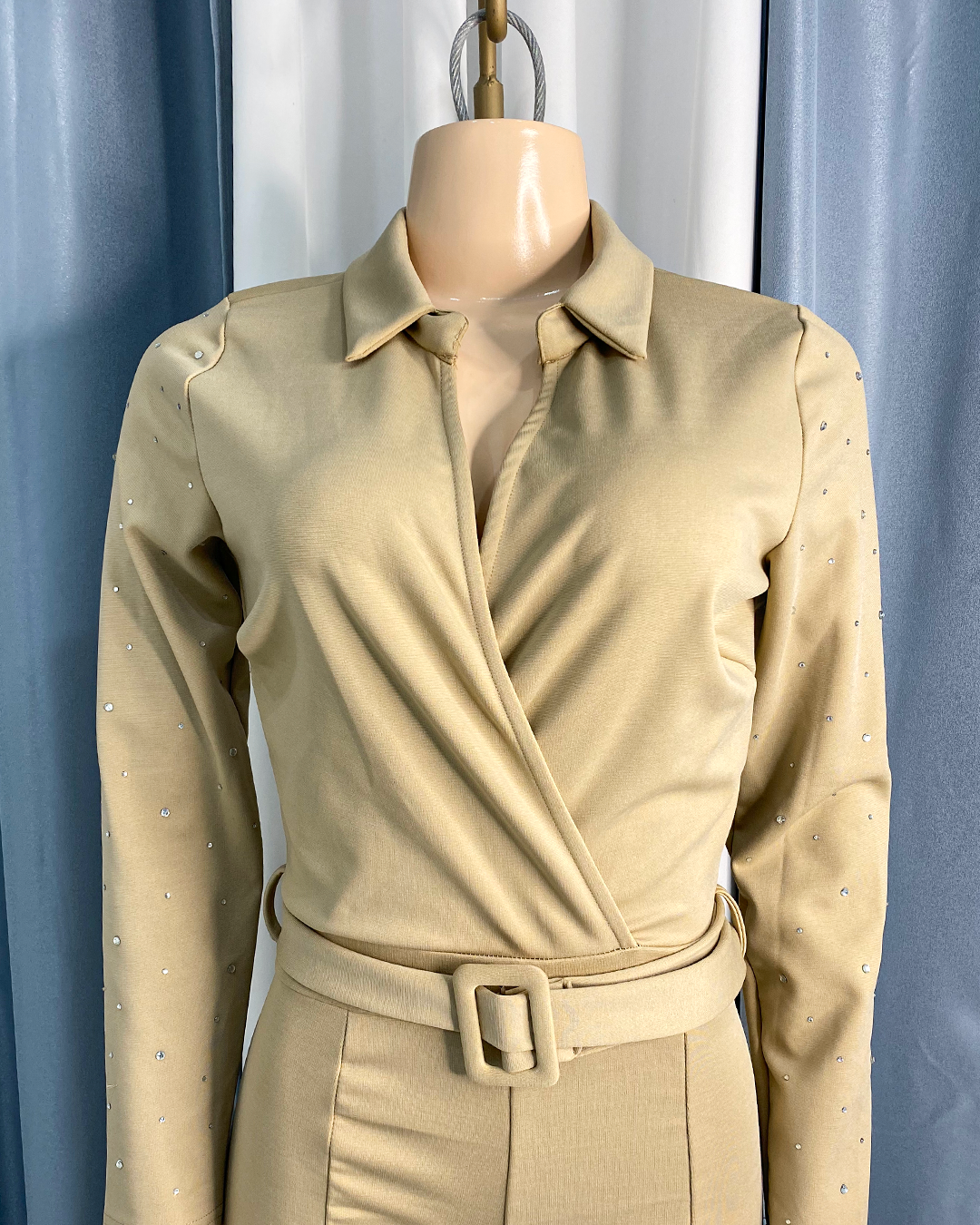 Enterizo largo con brillantes