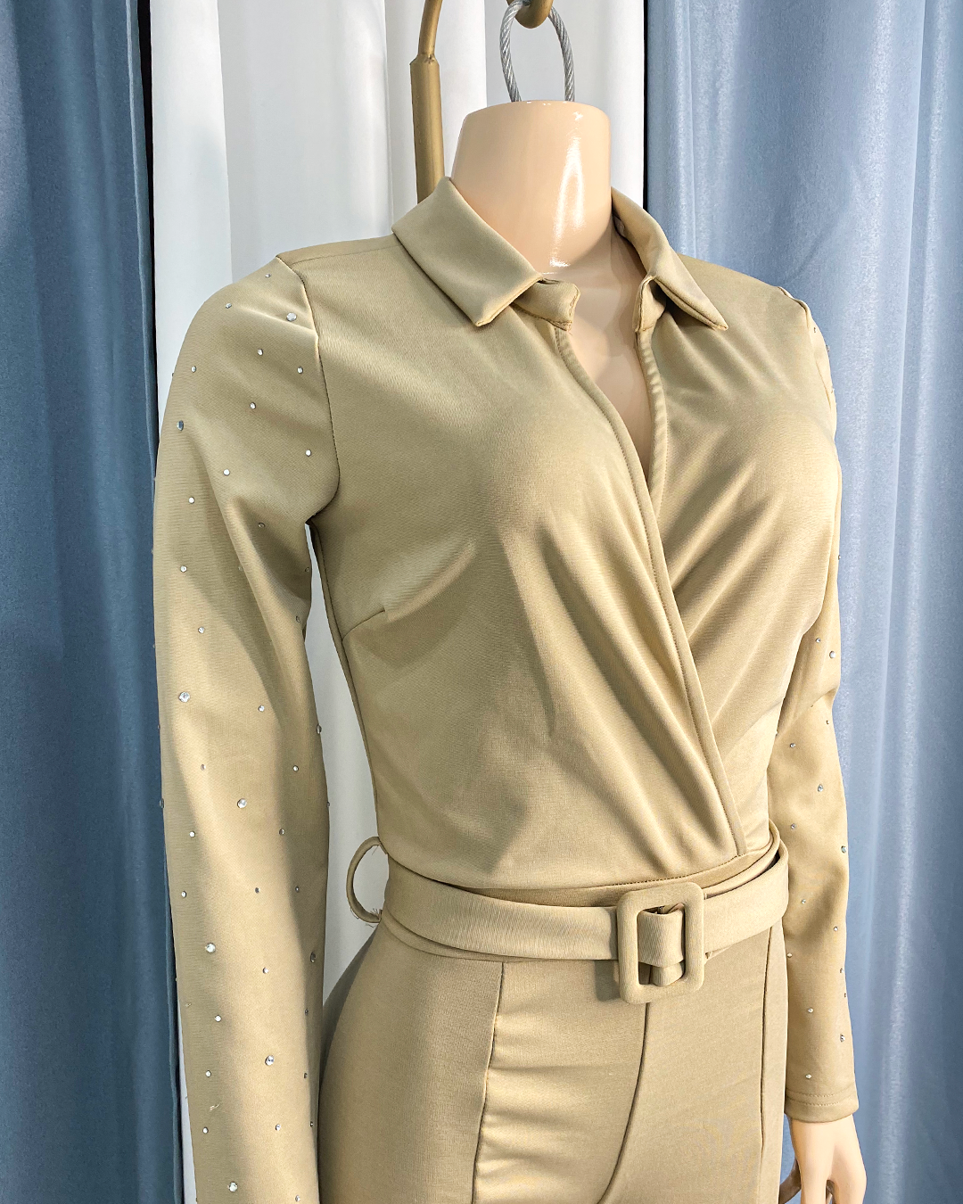 Enterizo largo con brillantes