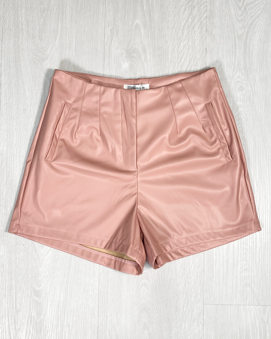 Shorts tipo Zara de cuerina