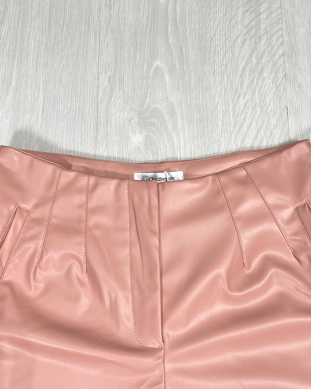 Zara-style leather shorts