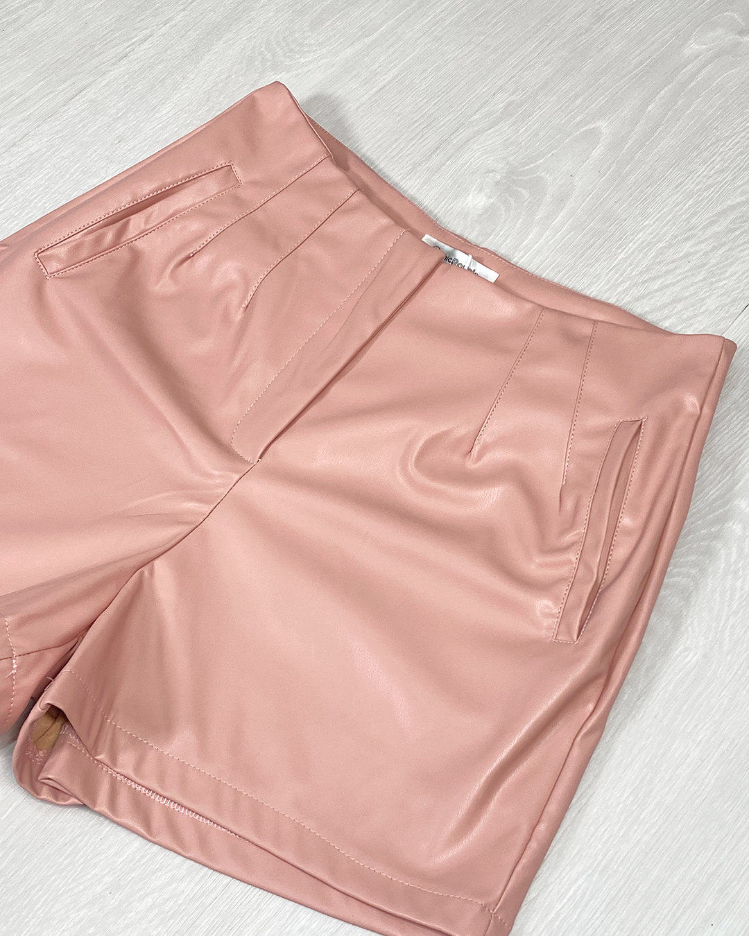 Zara-style leather shorts