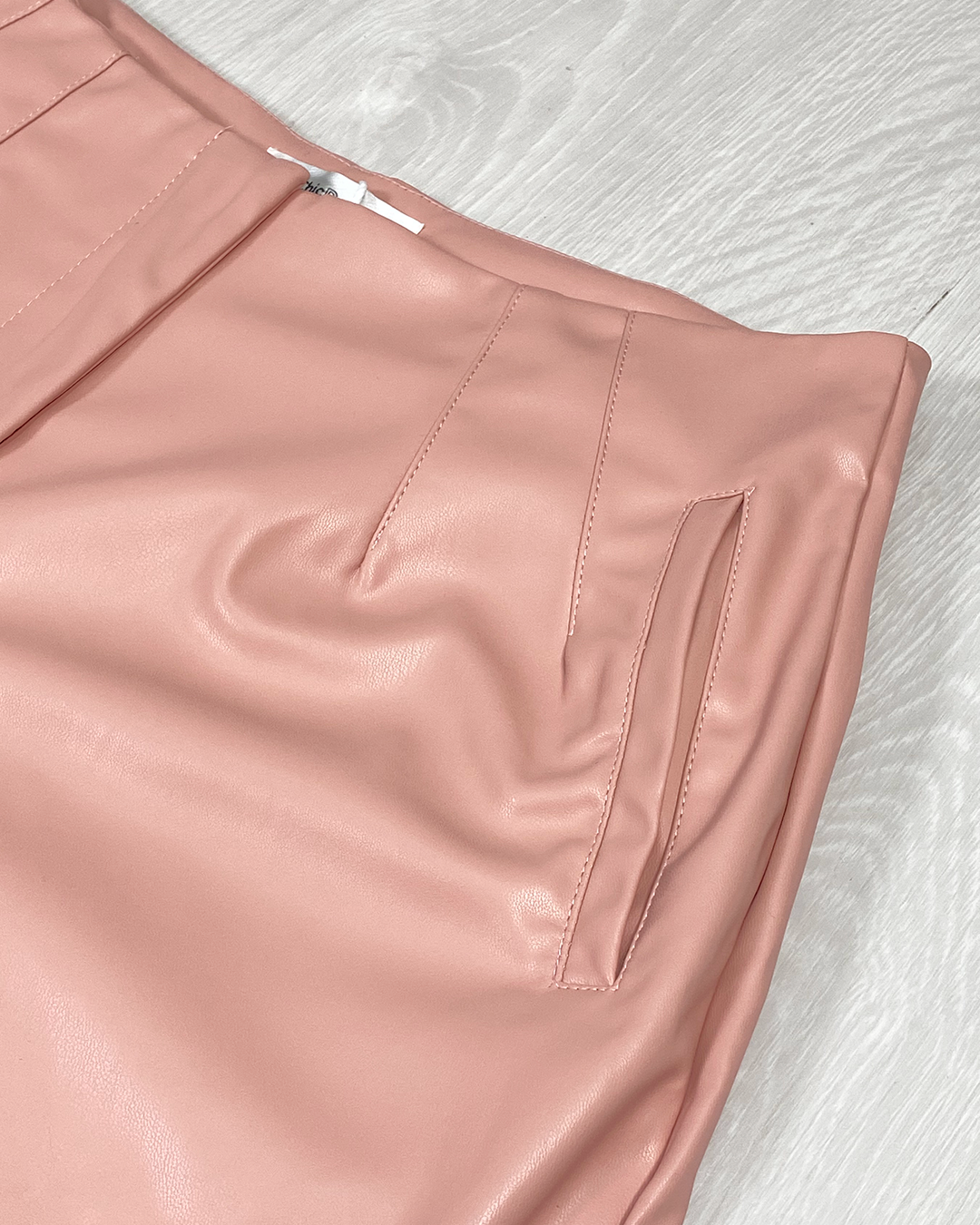 Zara-style leather shorts