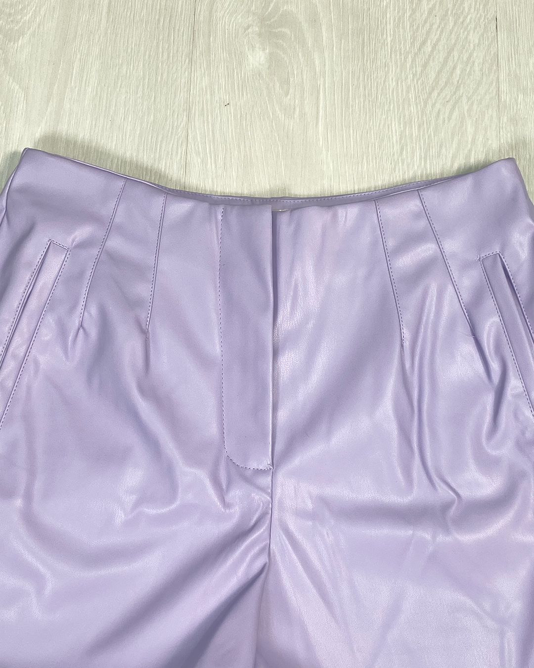 Zara-style leather shorts