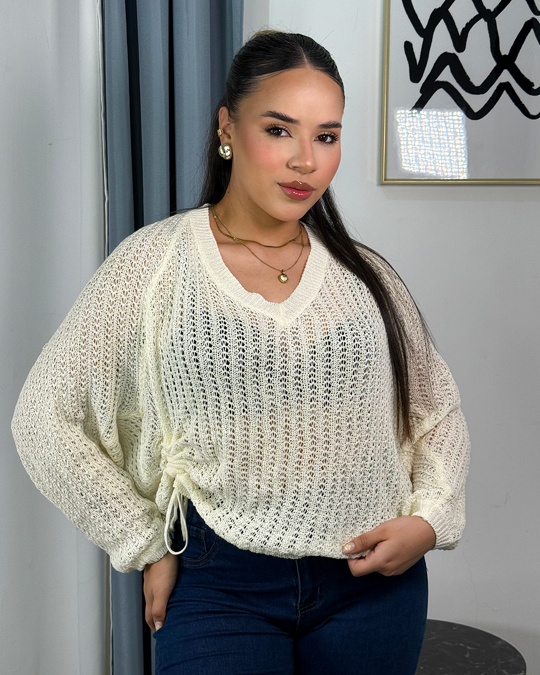 Sueter tejido tipo maya