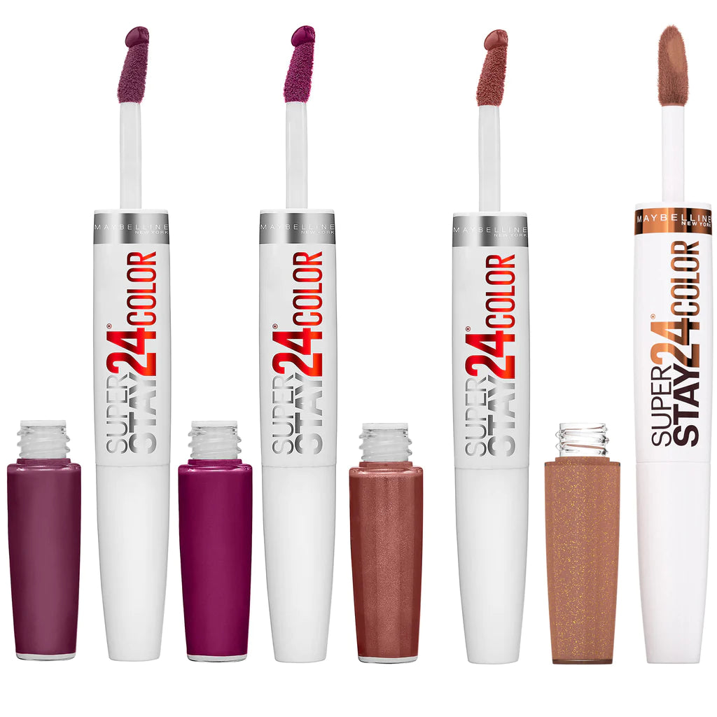 SÚPER ESTANCIA 24® MAYBELLINE Maquillaje labial liquido en 2 pasos
