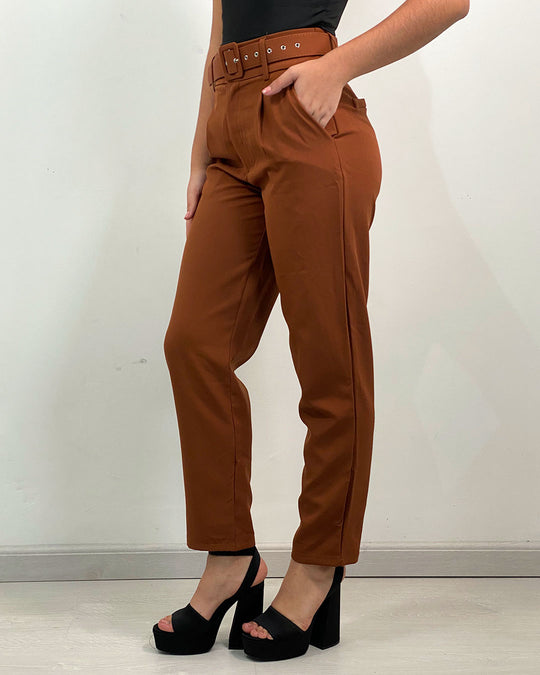 Pantalon de vestir con cinturon