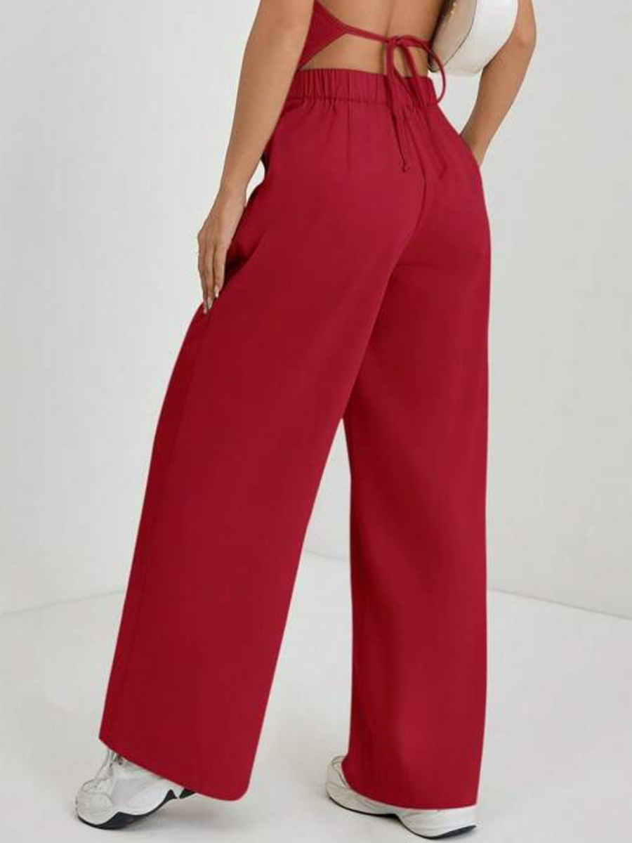 Pantalon recto con bolsillos