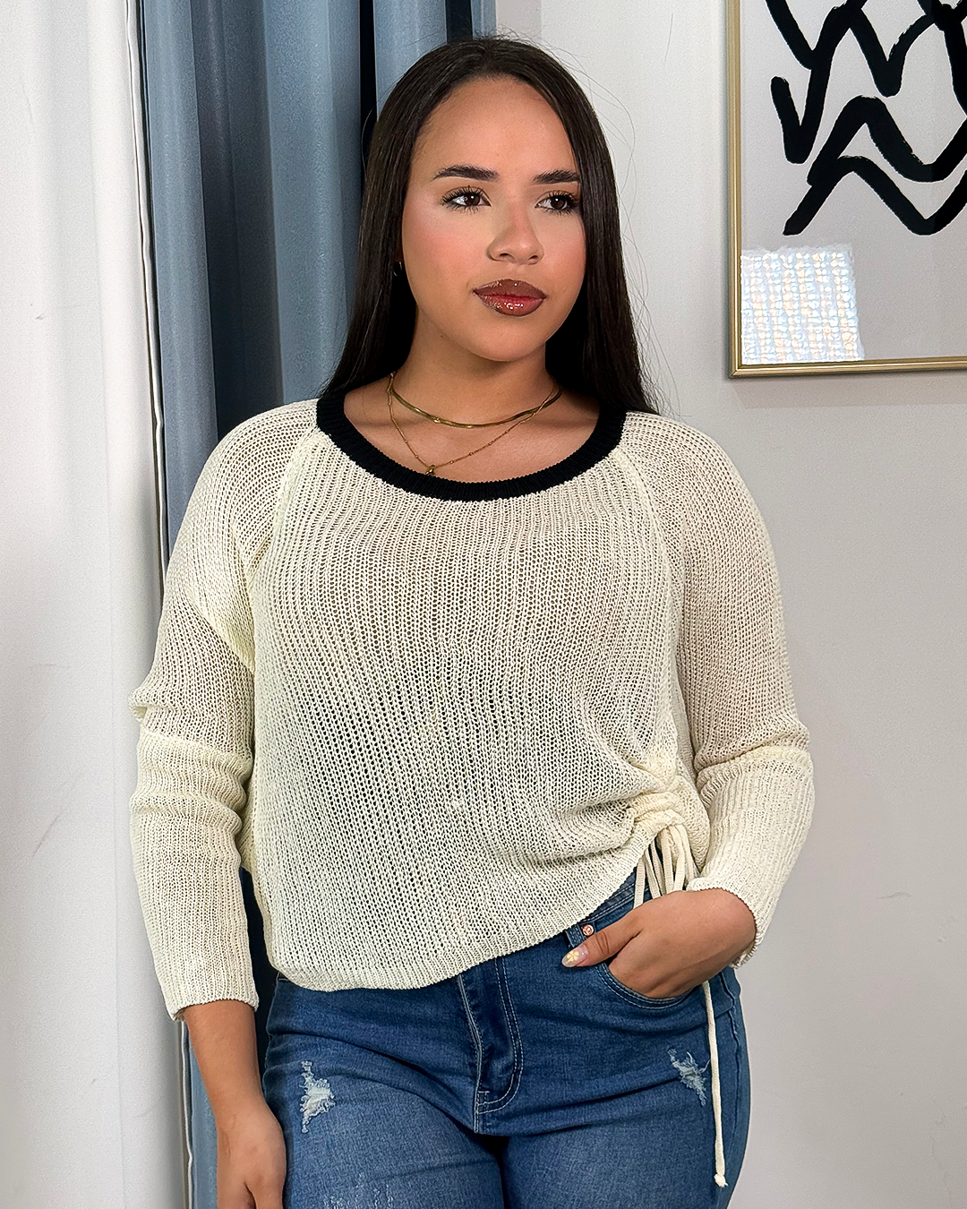 Sueter tejido tipo maya