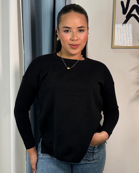 Sueter con tejido fino