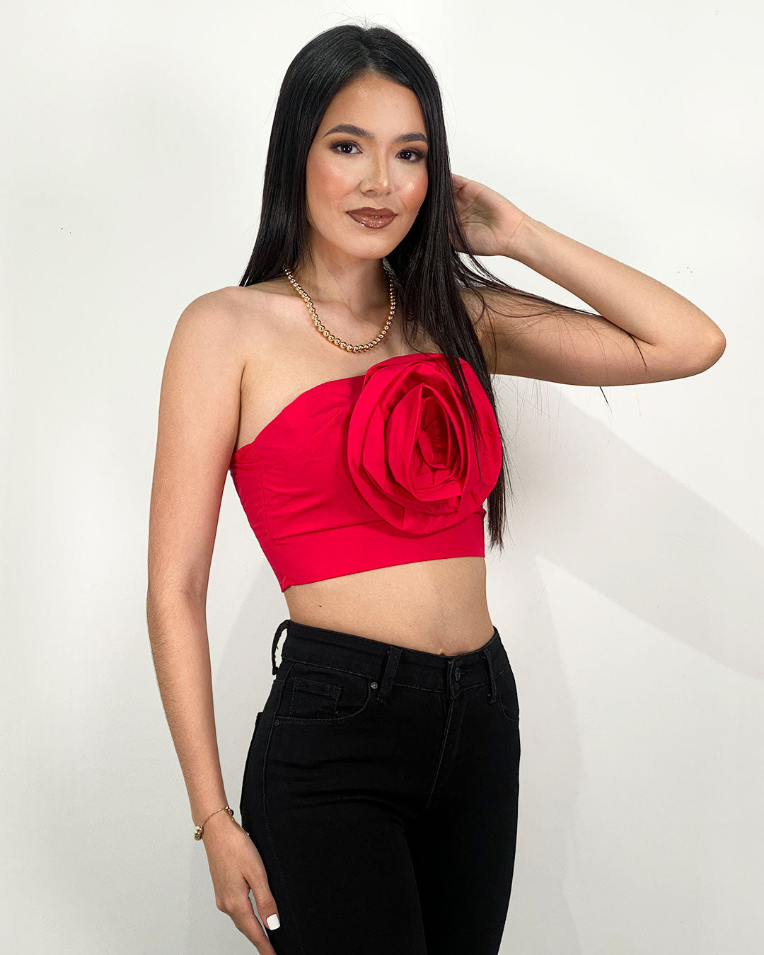Tops flor relieve