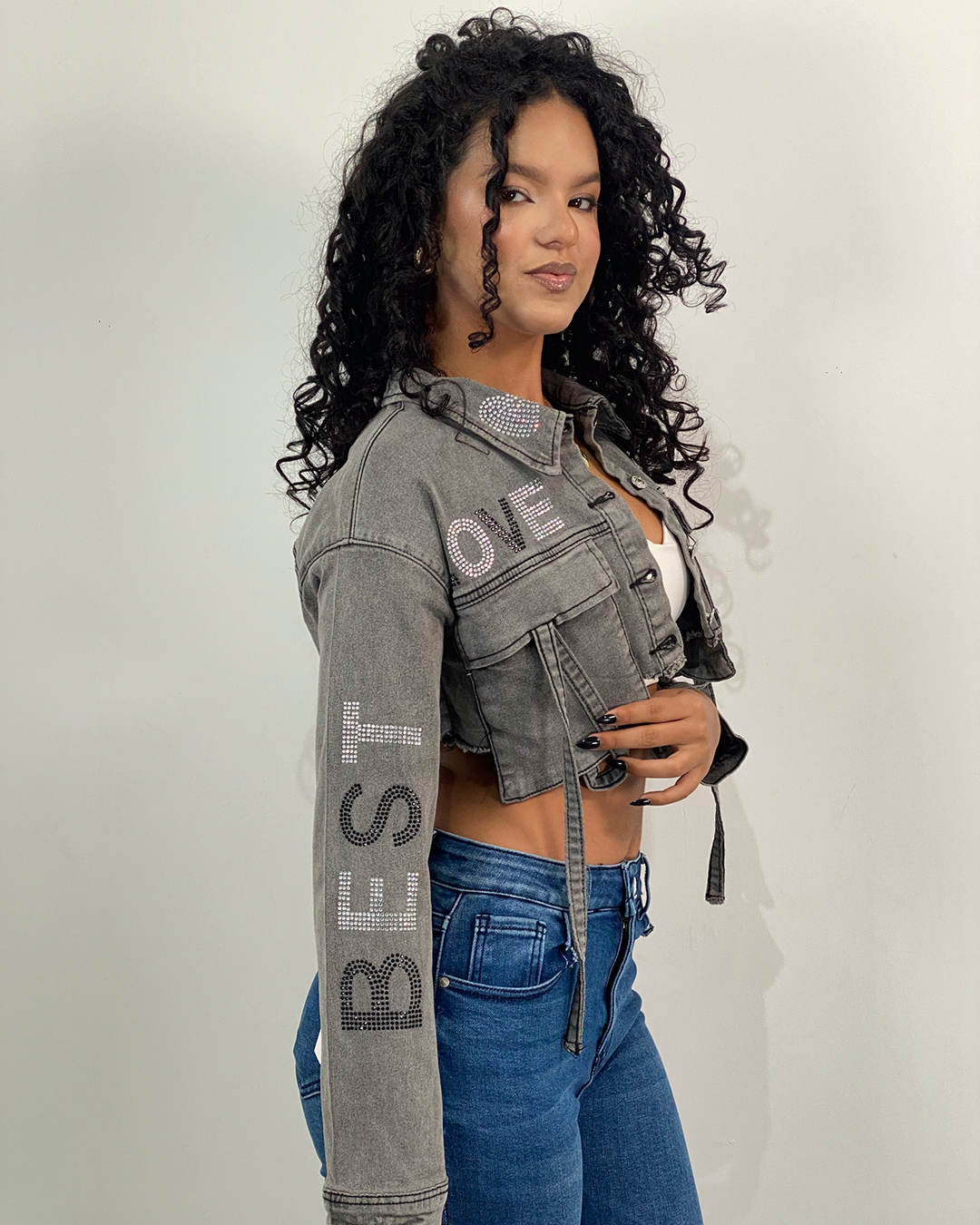 Chaqueta jeans corta