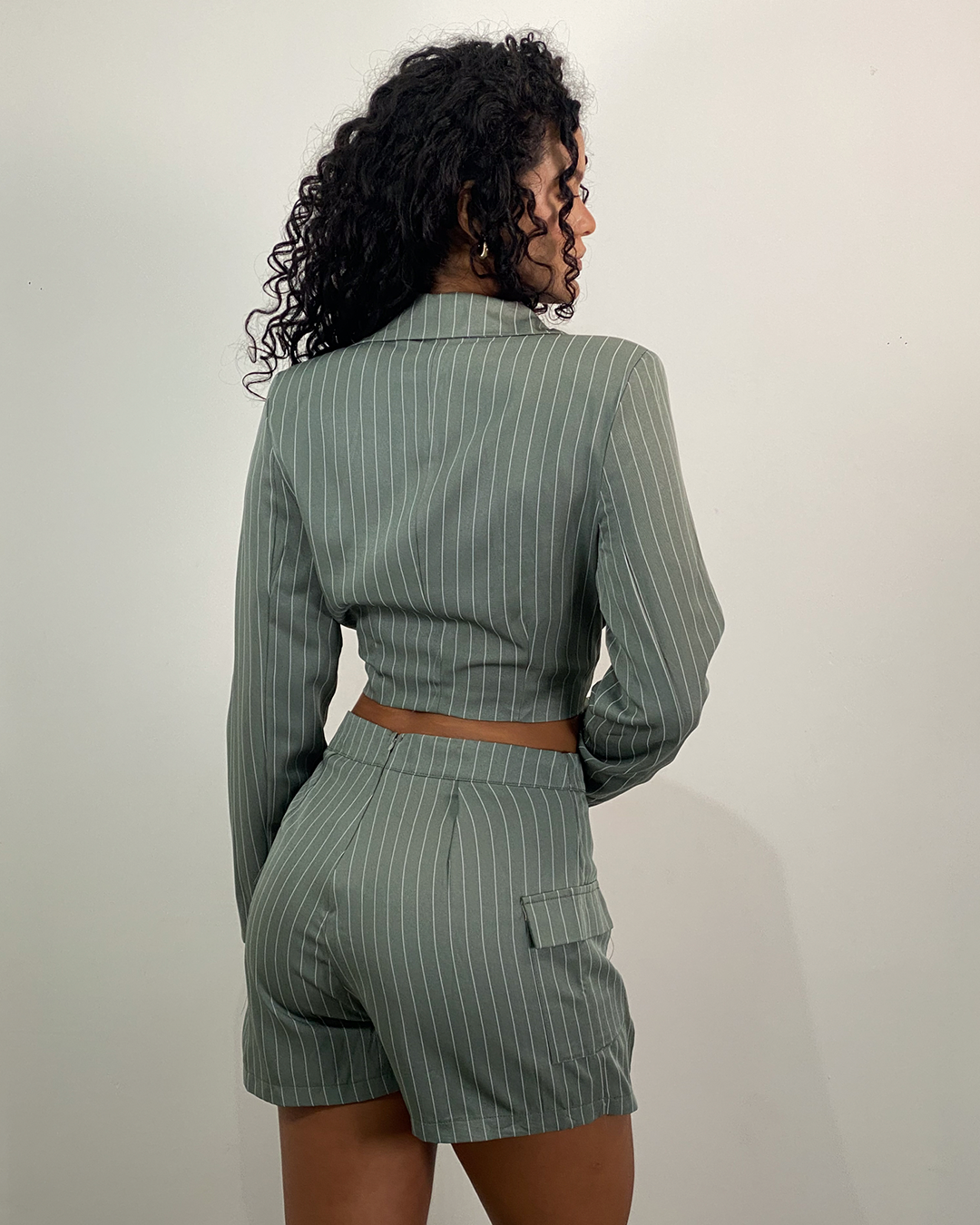 Conjunto de Blazer y Falda Shorts de vestir cargo