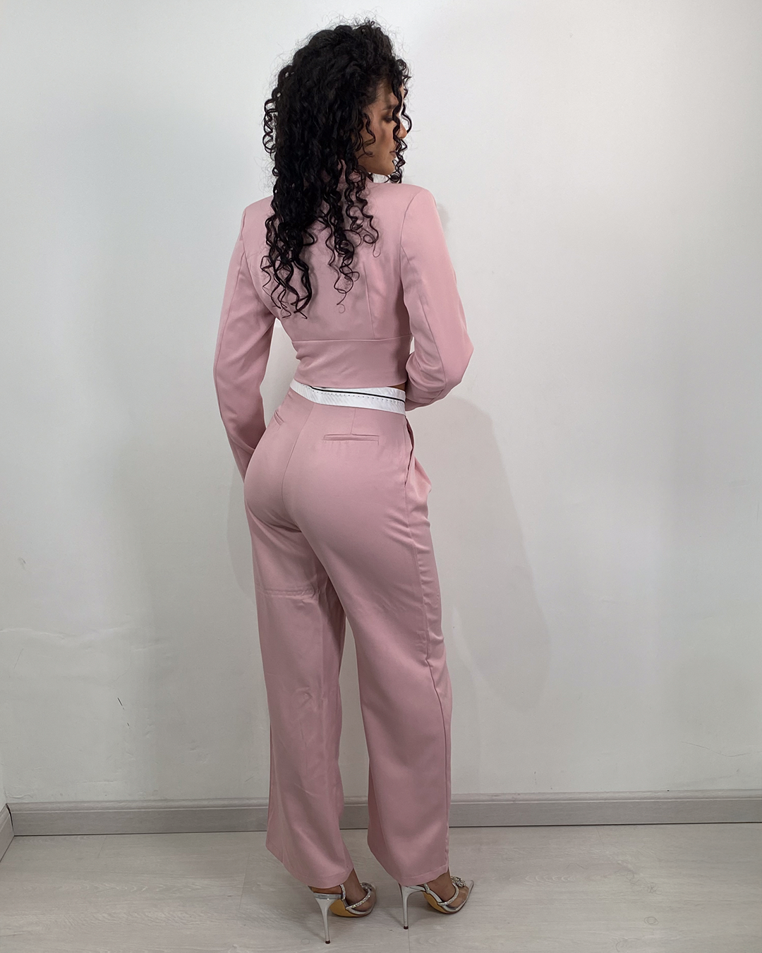 Blazer and palazzo pants set