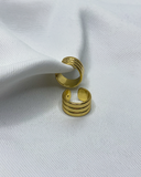 Ear cuff variados diseños enchapado en oro 14k acero inoxidable (Precio por unidad)