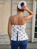 PROXIMAMENTE LUNARES blusa straples con cierre