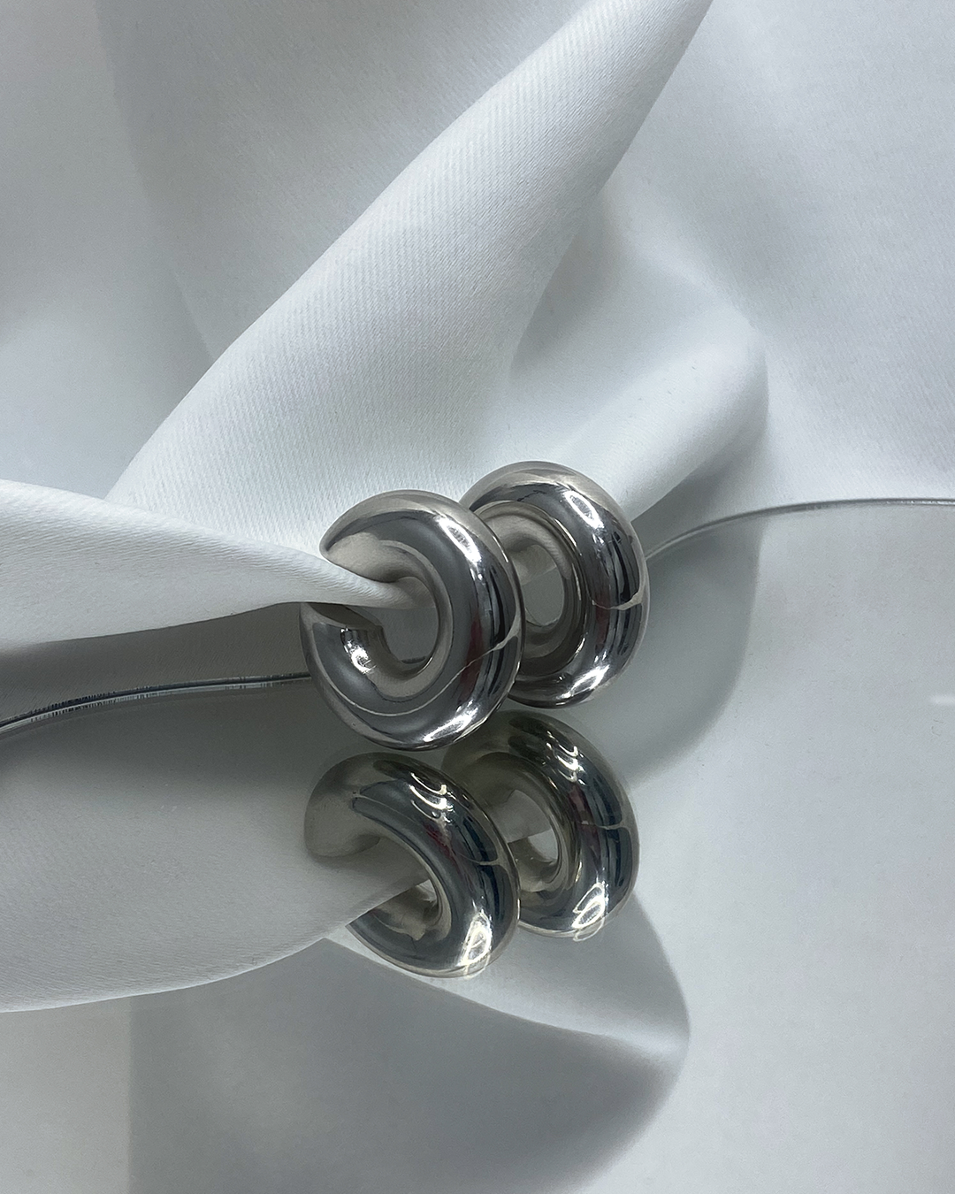 Ear cuff chunky enchapados en oro 14k de acero inoxidable