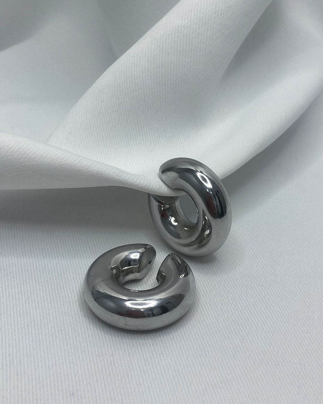 Ear cuff chunky enchapados en oro 14k de acero inoxidable