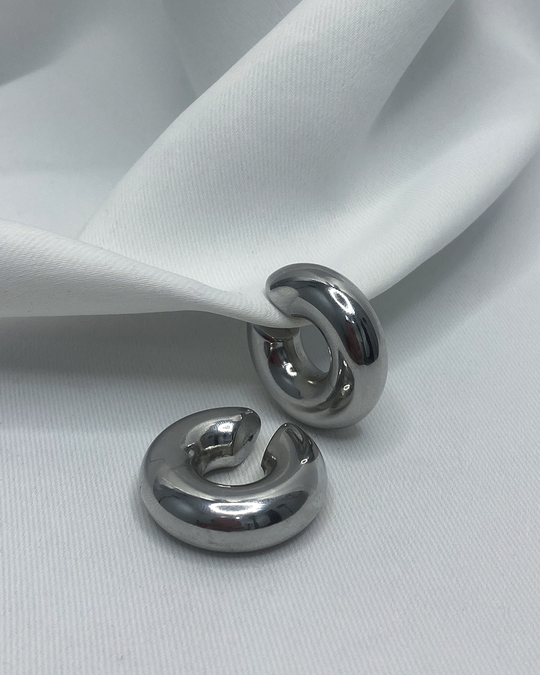 Ear cuff chunky enchapados en oro 14k de acero inoxidable