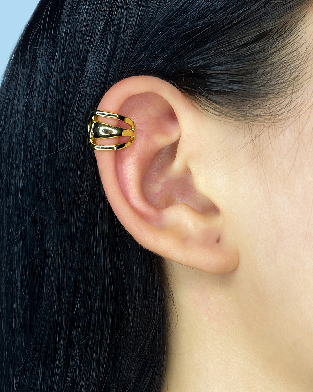 Ear cuff variados diseños enchapado en oro 14k acero inoxidable (Precio por unidad)