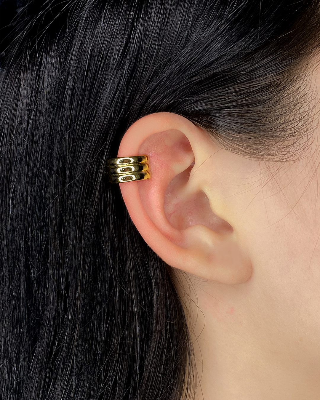 Ear cuff variados diseños enchapado en oro 14k acero inoxidable (Precio por unidad)