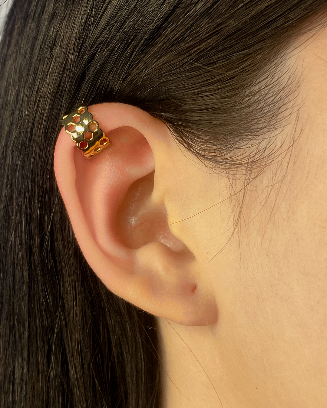 Ear cuff variados diseños enchapado en oro 14k acero inoxidable (Precio por unidad)