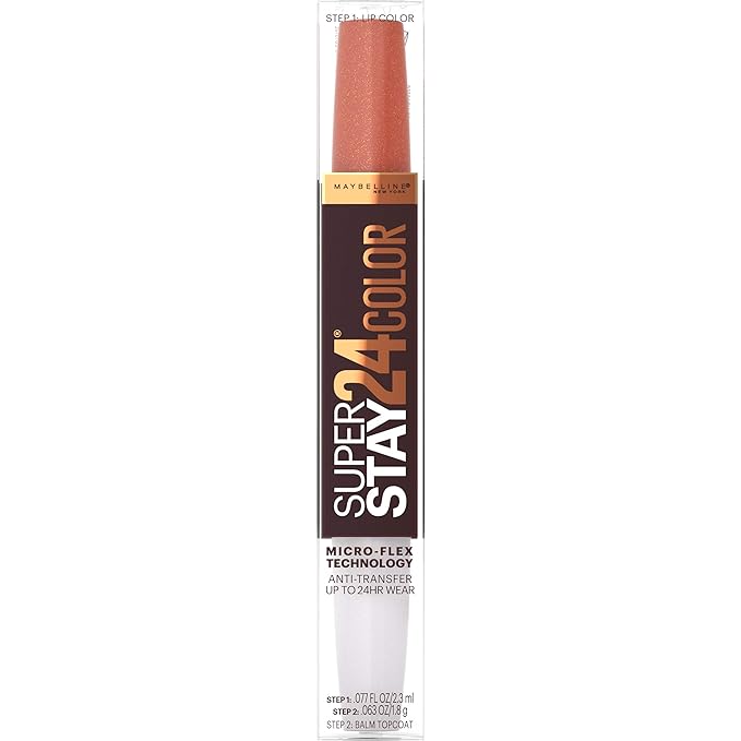 SÚPER ESTANCIA 24® MAYBELLINE Maquillaje labial liquido en 2 pasos