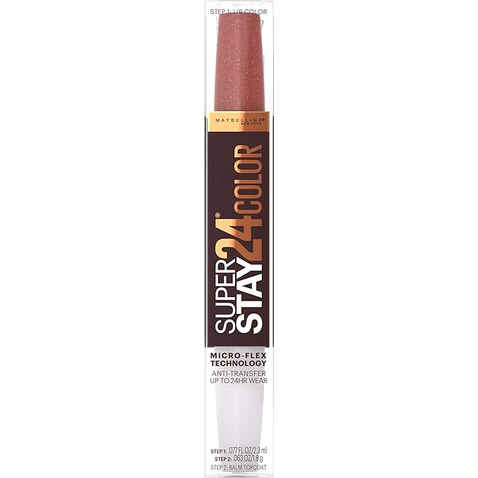 SÚPER ESTANCIA 24® MAYBELLINE Maquillaje labial liquido en 2 pasos