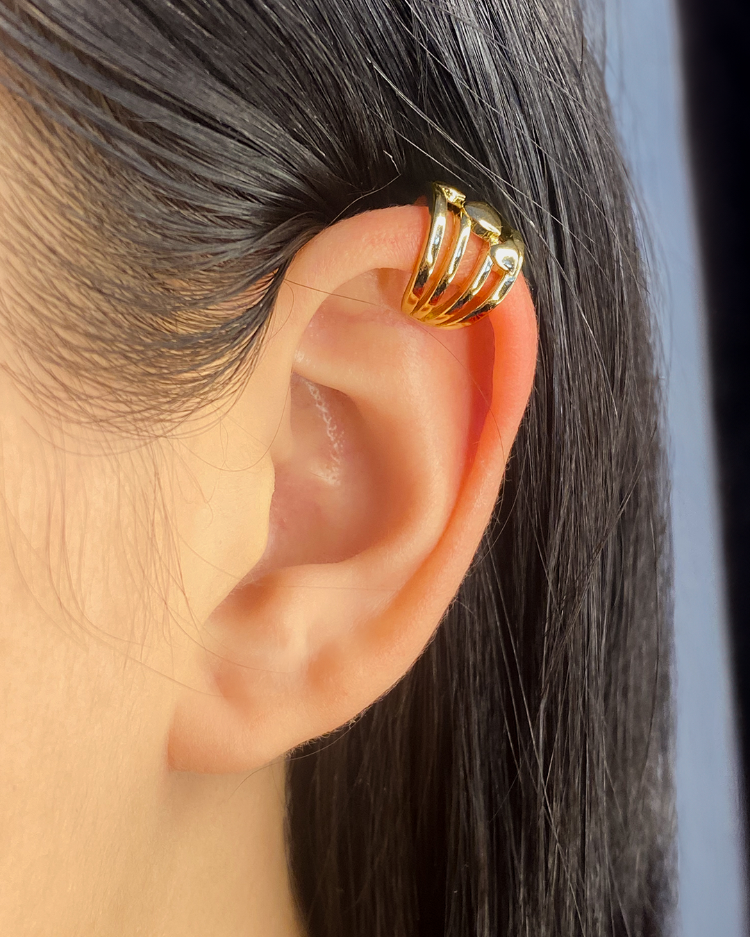 Ear cuff variados diseños enchapado en oro 14k acero inoxidable (Precio por unidad)