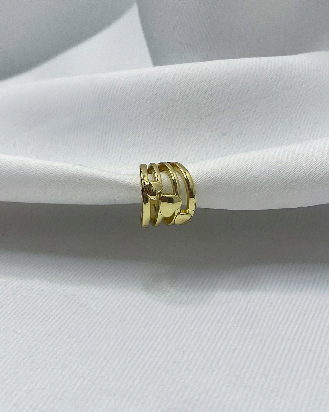 Ear cuff variados diseños enchapado en oro 14k acero inoxidable (Precio por unidad)