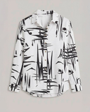 Camisa manga larga estampada