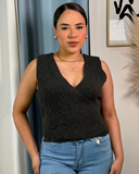 blusa tejido cruzada