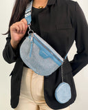 Cartera de pecho brillante