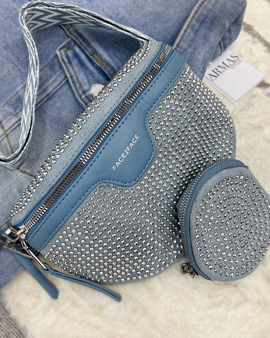 Cartera de pecho brillante