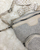 Cartera de pecho brillante