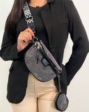 Cartera de pecho brillante