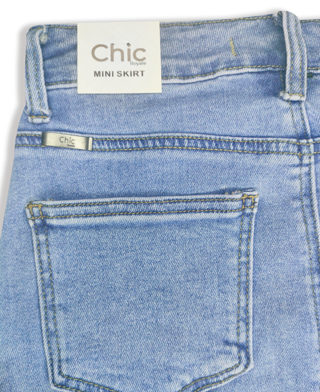 Mini falda jeans cargo