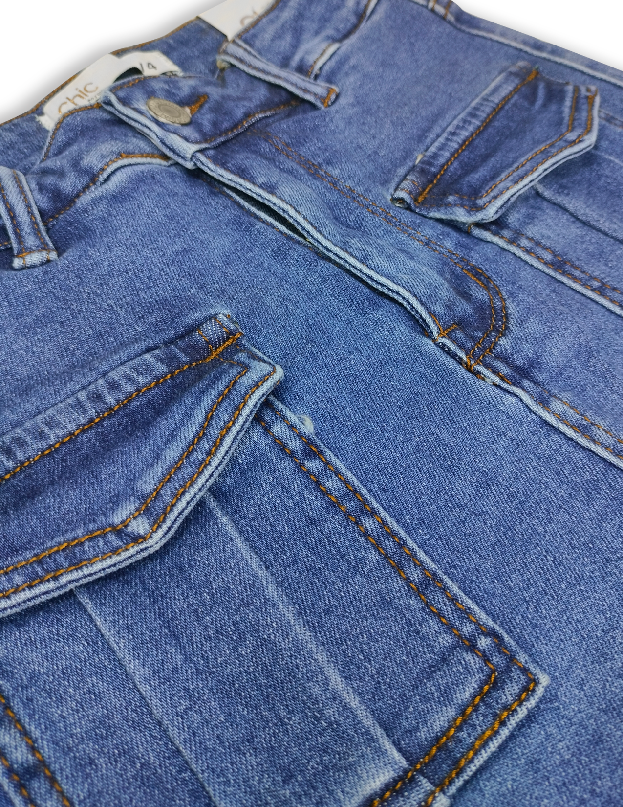 Falda Shorts jeans tipo cargo